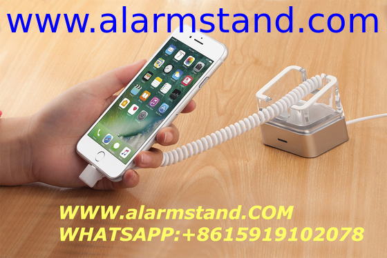 COMER alarming locker devices anti theft retail display stands for smart phones accessories shops