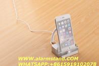COMER anti-theft display acrylic base holder Price tag stand for phone with Security device for phone