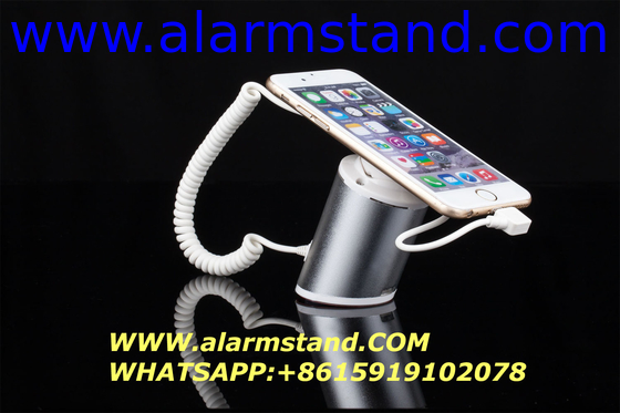 COMER adjustable security countertop display alarm devices for Anti-Theft Cell Phone Charger Stand