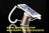 COMER anti-theft security cable locking mobile alarm display holders security stands with charging cable