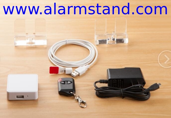COMER anti-theft alarm security cable locker system cell phone acrylic alarm holders