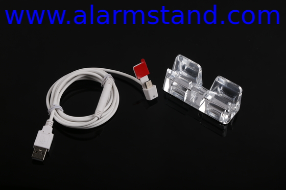 COMER alarm controller box acrylic cell phone display holders for cell phone with alarm system and charging