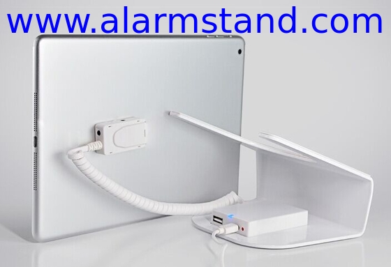 COMER Android tablet security display counter stand with charging and alarm