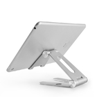 COMER Rotation metallic cell phone holder desk double adjustable angle mobile tabletop stand