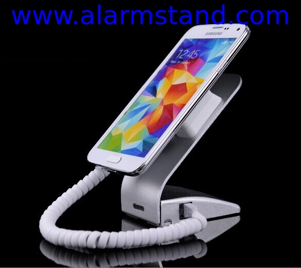 COMER anti-theft cable lock devices adjustable devices Rotating Cell phone alarm stands