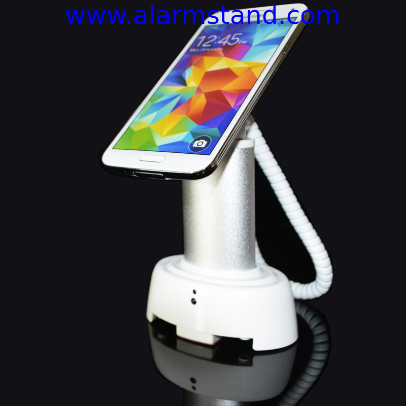 COMER Mobile Phone Display magnetic charging counter Stand With Alarm for retail stores