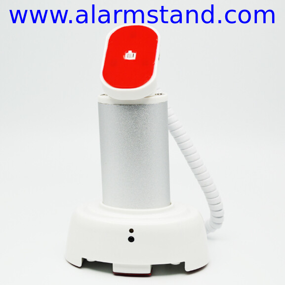COMER anti-shoplift alarm sensor cable locking for gsm tablet secure cellular telephone retail display stand