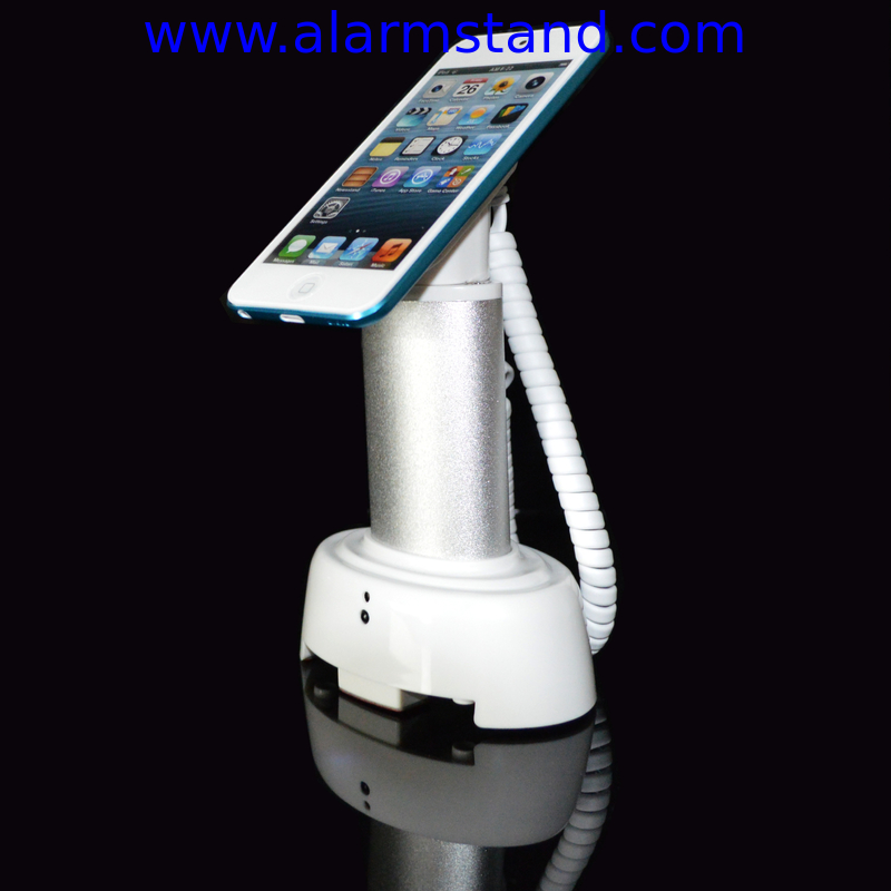 COMER Alarm Charger Function Security floor Display Holder stand with alarm and charging cables