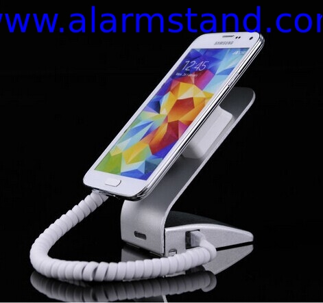 COMER Excellent quality Phone alarm counter bracket for retailer cell phone stores with charging cables