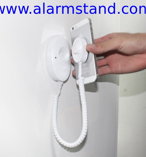 COMER handset display stands for alarm in phone shop with charging function