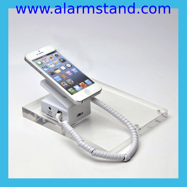 COMER for mobile phone accessories stores security display stand counter display alarm Holder for smartphone