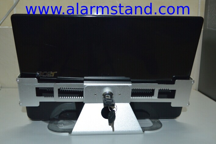 COMER anti-theft metal security display bracket for laptop computer locking display counter stand holder