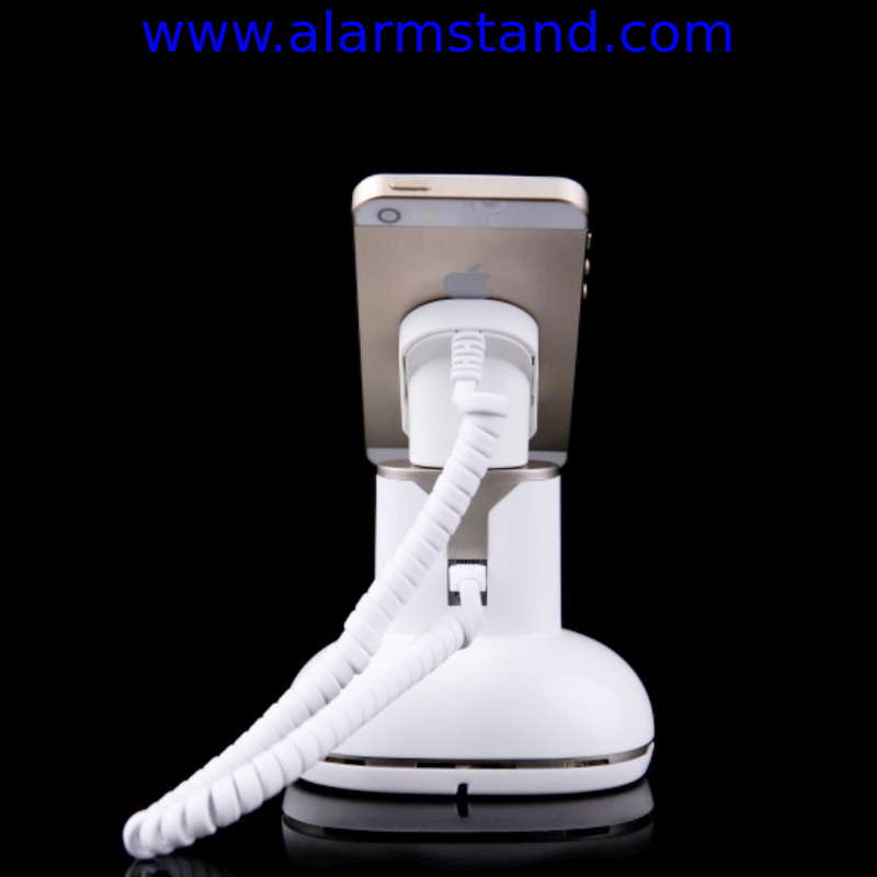 COMER for hand phone docking station with alarm and charger cable for retail stores