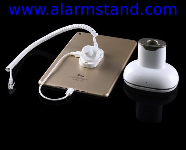 COMER security devices for tablet anti-theft counter cable lock stands with alarm sensor and charging cables