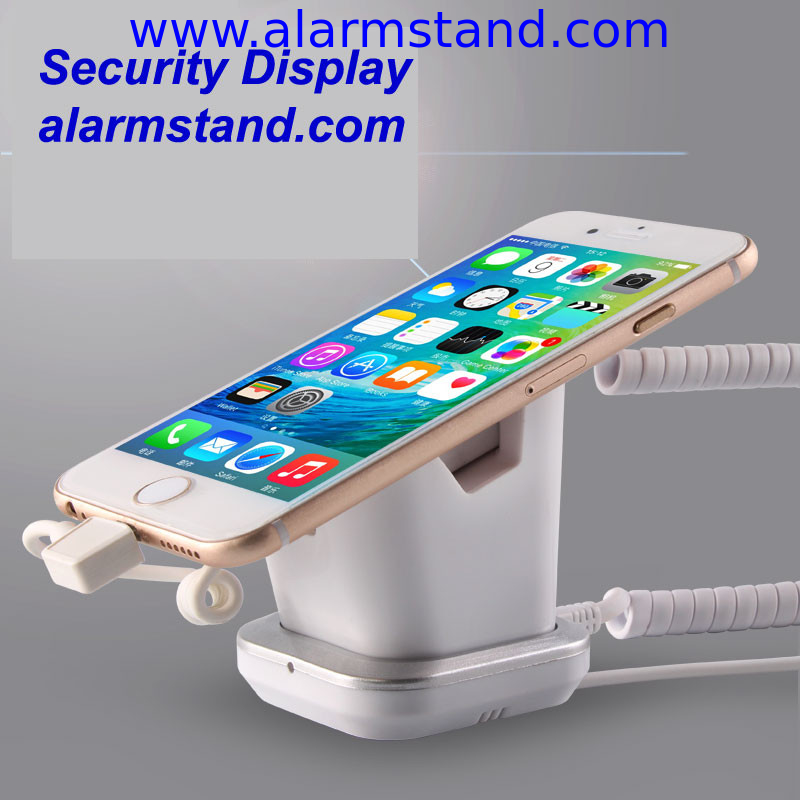 COMER Anti-Lost charger plastic display alarm charger magentic Holder for Exhibition security