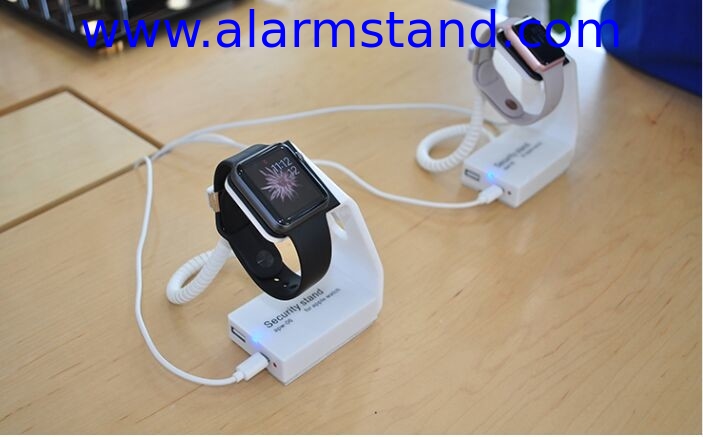 COMER anti lost cable locking smart watch security retail display holders for mobile phone accessories stores
