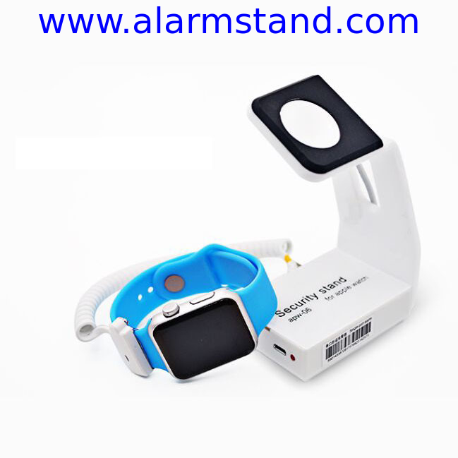 COMER anti-theft locking smart watch stand with alarm security for mobile phone accessories store