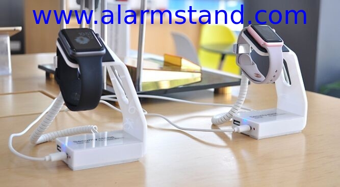 COMER for mobile phone accessories stores  locking smart watch anti-theft display holders with alarm