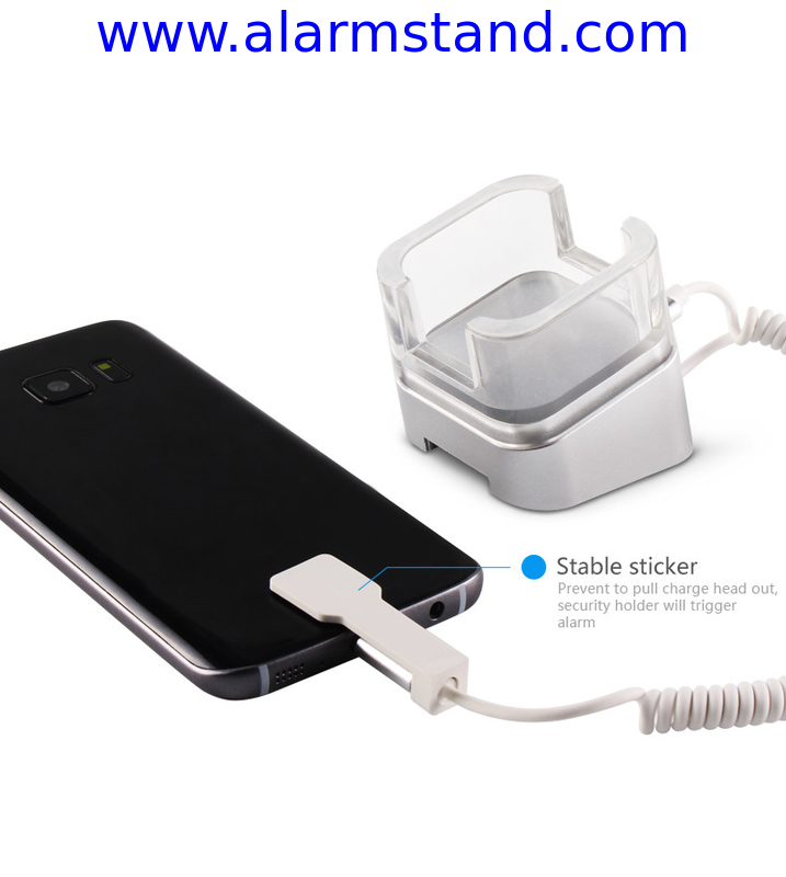 COMER security cable mobile charger holder cell phone display security system for mobile phone accessories stores