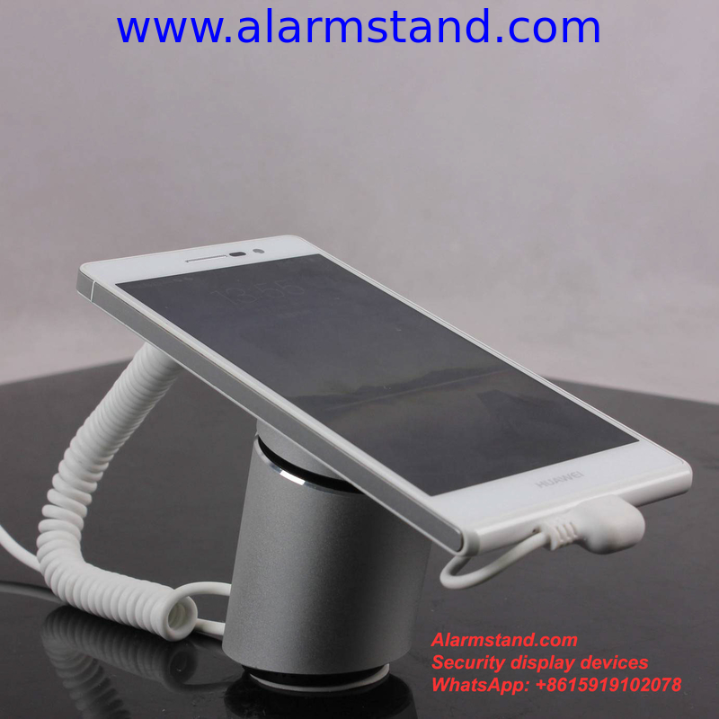 COMER Mobile phone display stand security alarm system tablet security stand with alarm sensor cord