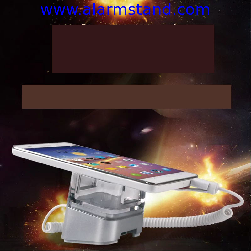 COMER anti-theft cable locking system for smartphone alarm bracket with charging function
