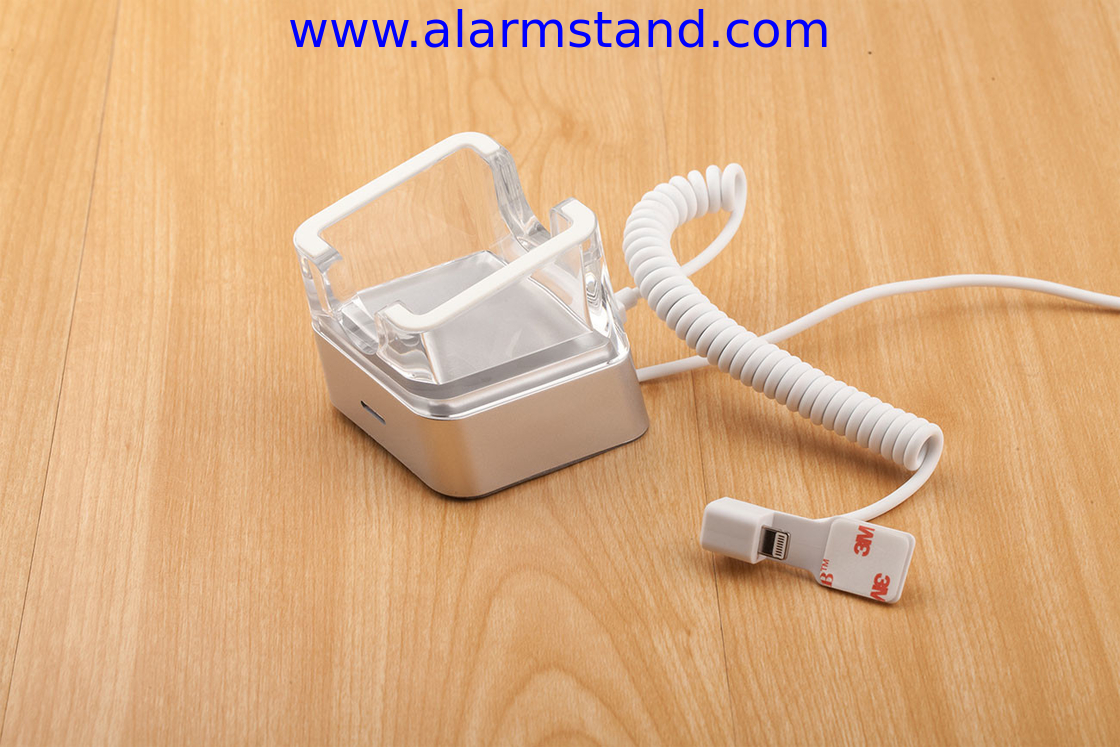 COMER alarm sensor cord and charging cable lock for Anti-theft smartphone stands