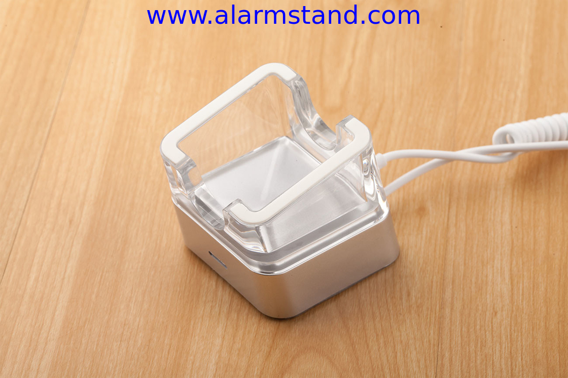 COMER anti-lost alarm sensor cord lock security display stands for cell phone alarm