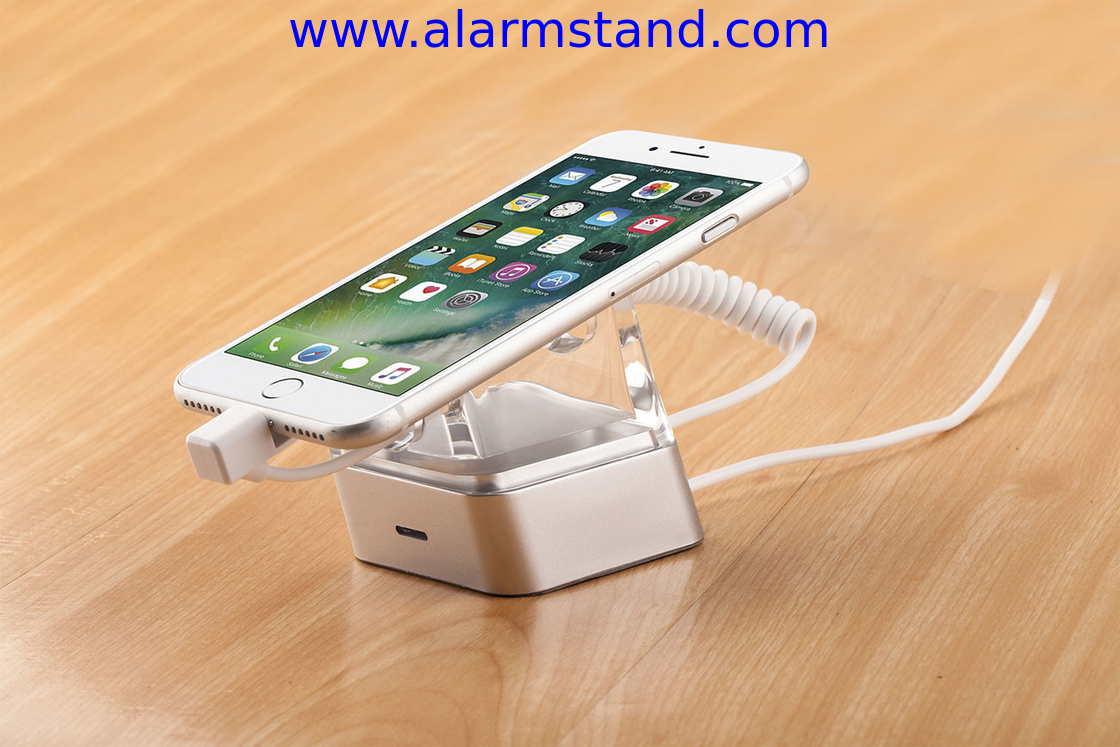 COMER new acrylic display cellphone security charger display anti theft holders for stores