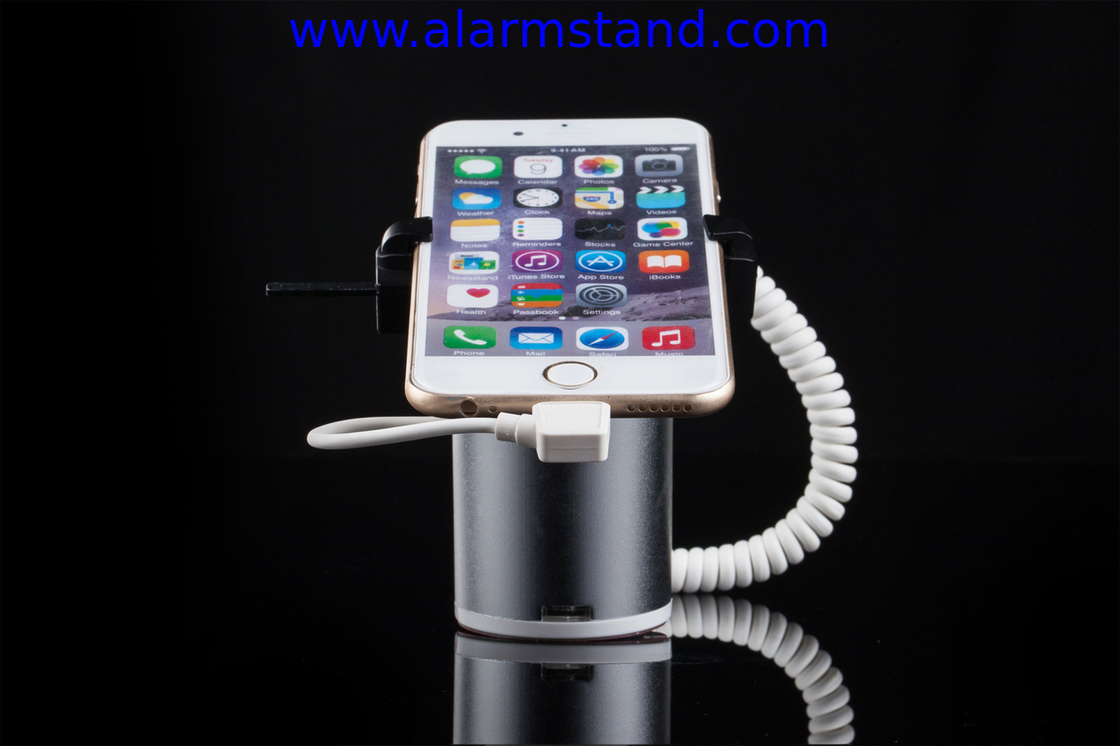COMER anti-theft security mobile phone alarm desktop display stand with charging cables