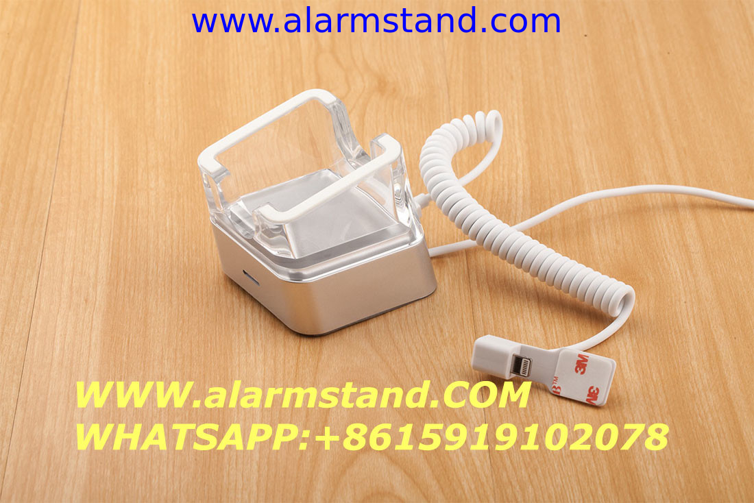 COMER High Sensitive Chargeable Mobile Phone Alarming Phone Security Display Stand With Alarm