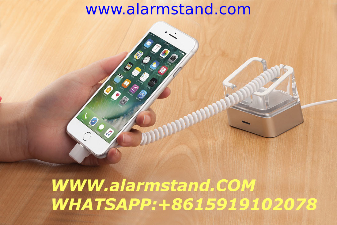 COMER alarming locker devices anti theft retail display stands for smart phones accessories shops