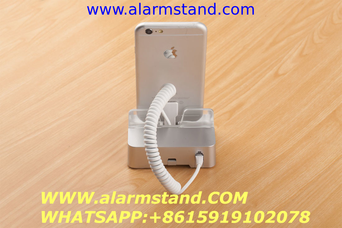 COMER  anti-theft alarm display holders for handsets stands with security and price tags acrylic base