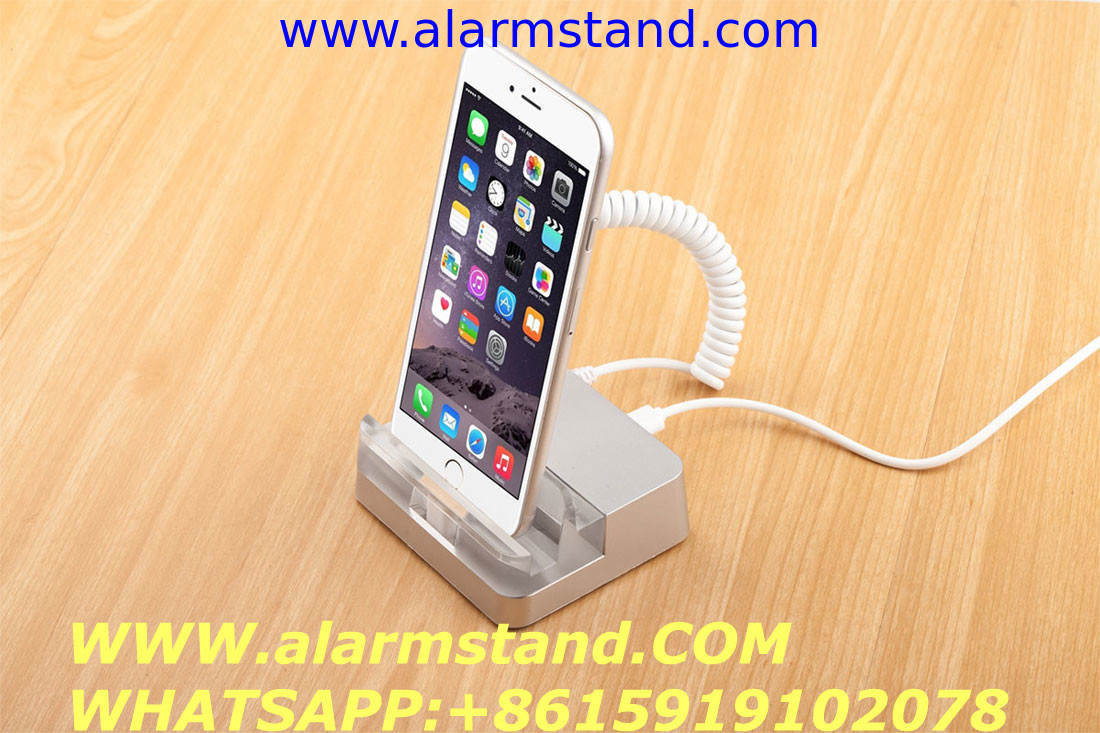 COMER anti-theft system for mobile phone stores Acrylic base security alarm mobile display stands