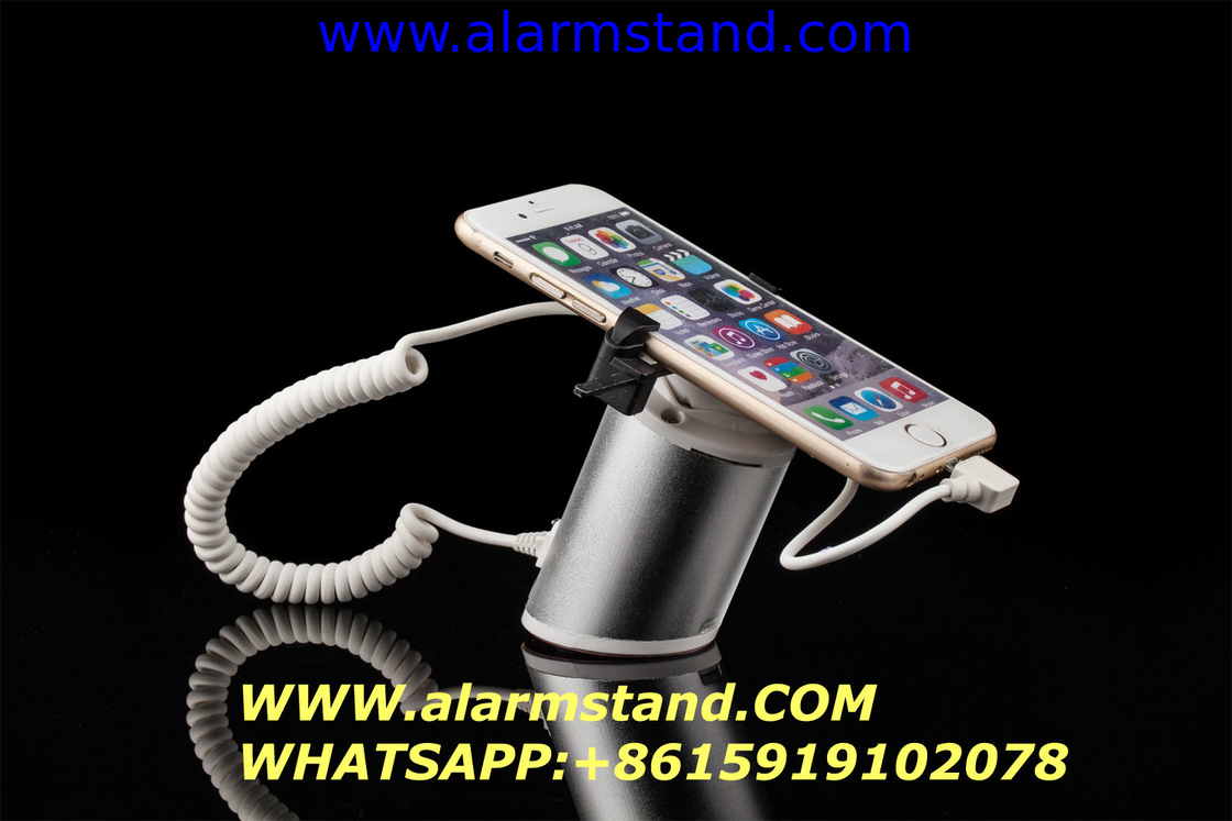 COMER adjustable security countertop display alarm devices for Anti-Theft Cell Phone Charger Stand