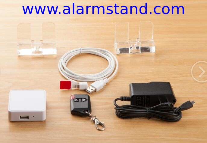 COMER alarm stores Anti Theft security display hand phone stand security display holder for retail stores