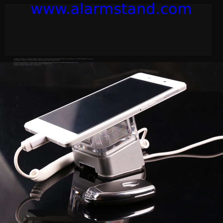 COMER anti-theft mobile phone alarm holders with charging cable and alarm sensor