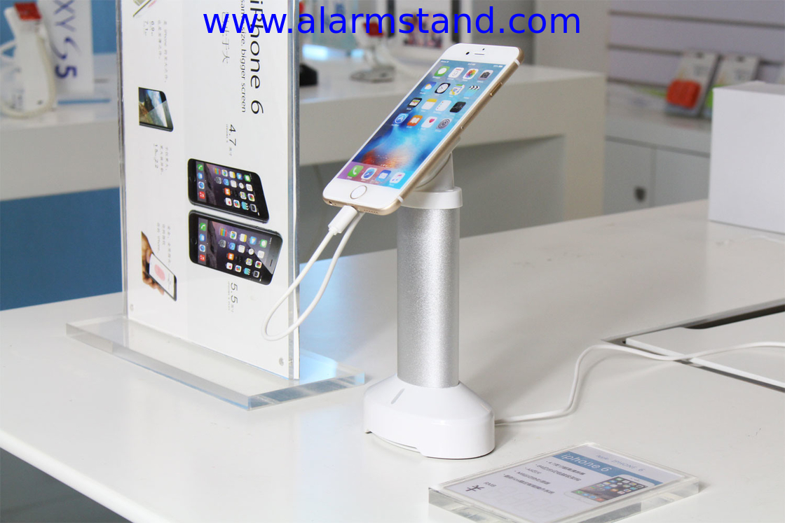 COMER anti-theft cable lock devices for gsm phone shops Gripper security for mobile phone display