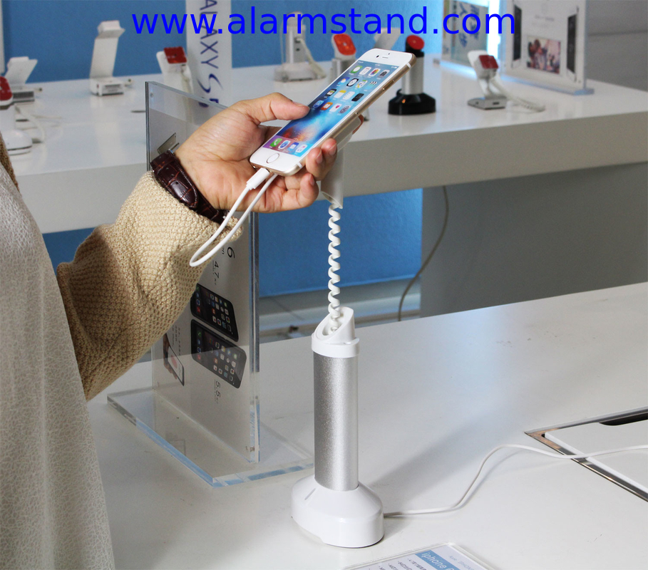 COMER cable lock systems for anti-theft security gripper stands gsm mobile phone shops