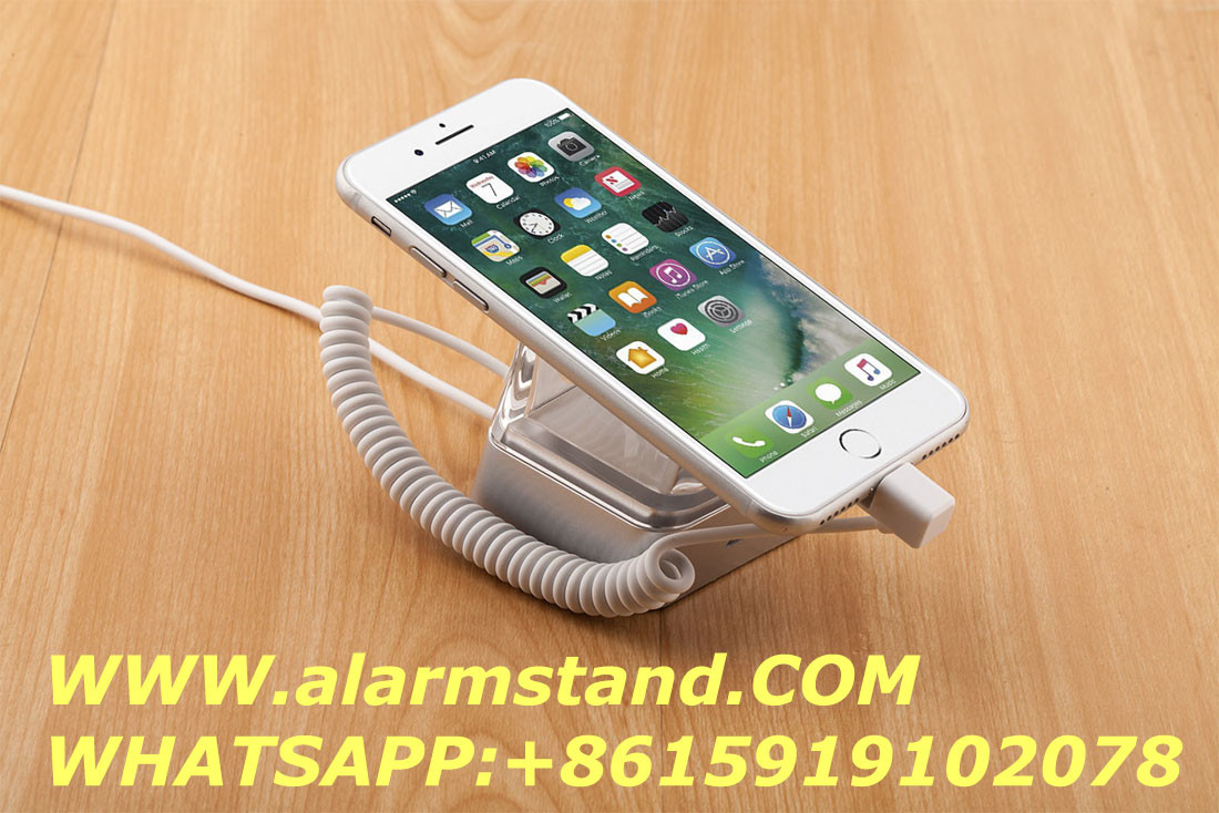 COMER anti-theft alarm cable locking system alarm stand for mobile phone secure displays
